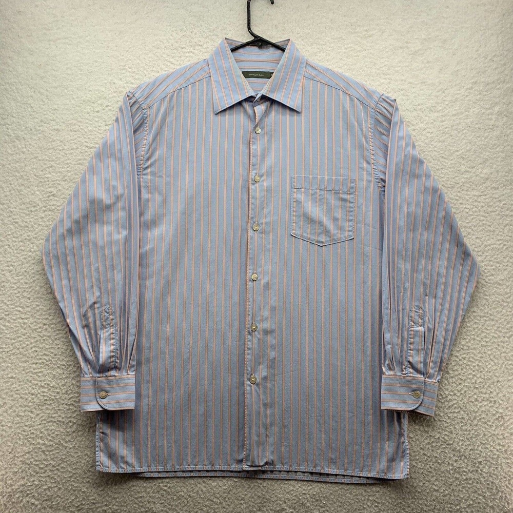 Ermenegildo Zegna Dress Shirt Mens XL XLarge Preppy Academia Business Designer